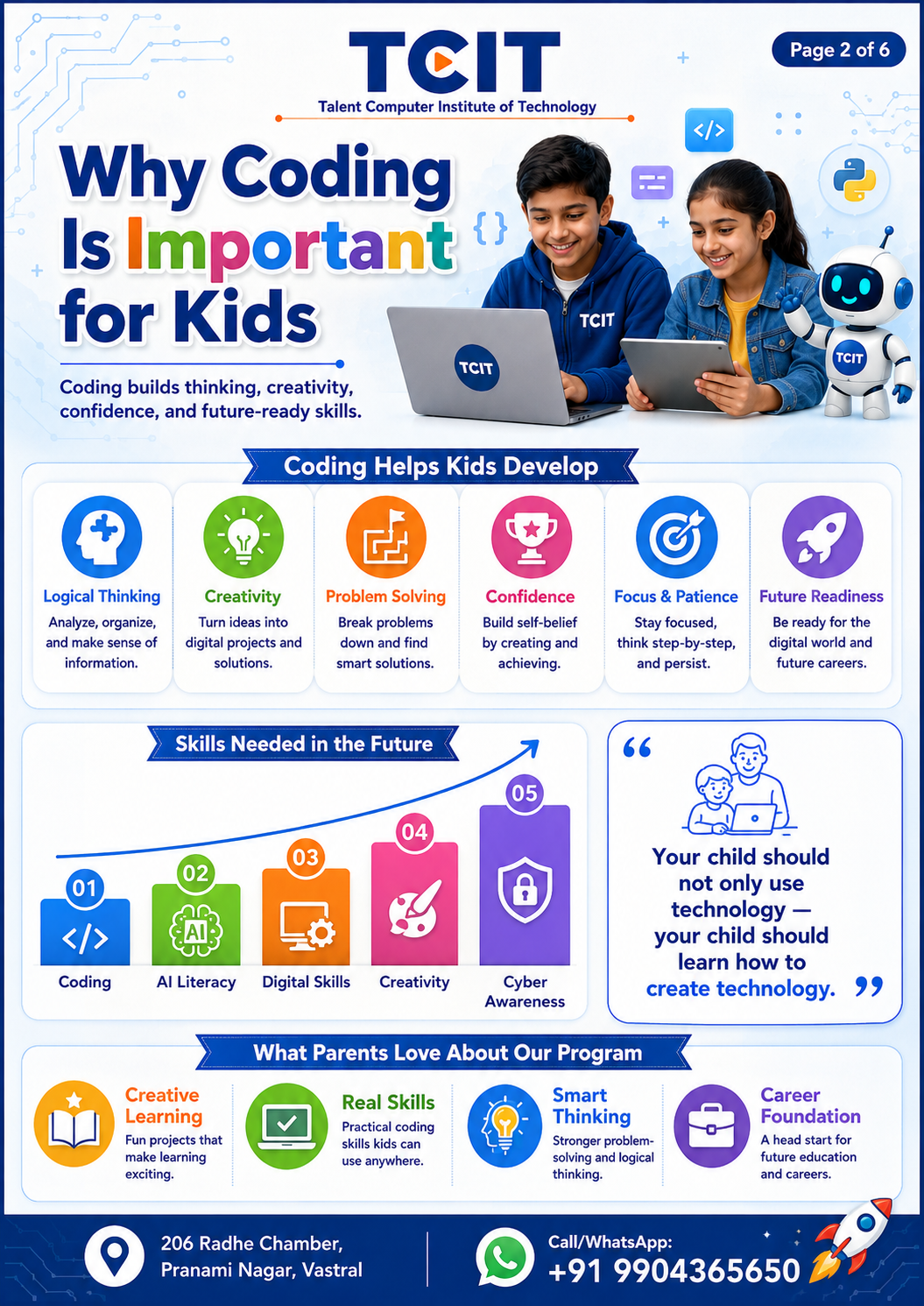Why coding is important for kids infographic